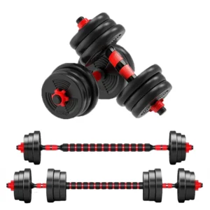5-44lbs Adjustable Dumbbell to Barbell Set,
