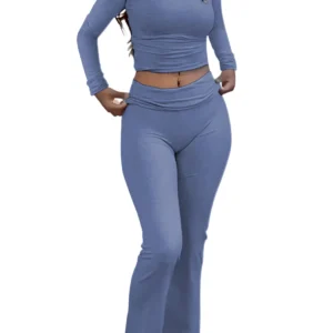 Women's Yoga Two-Piece Set Long-Sleeve